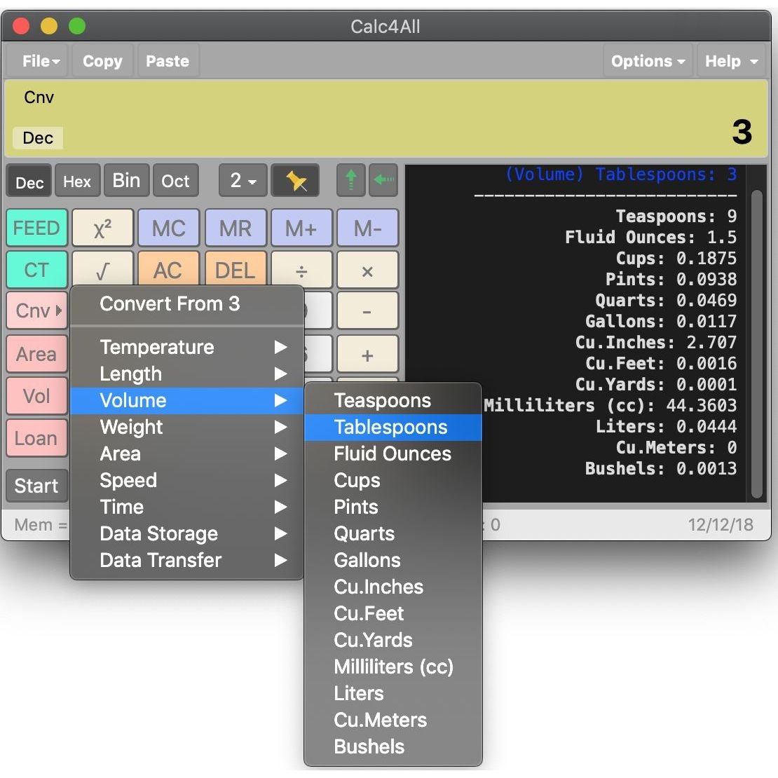 EnCalc screenshot