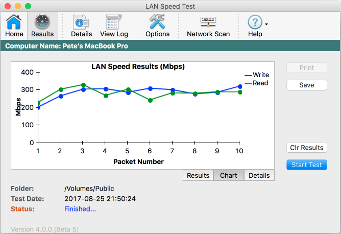 how to do a lan speed test