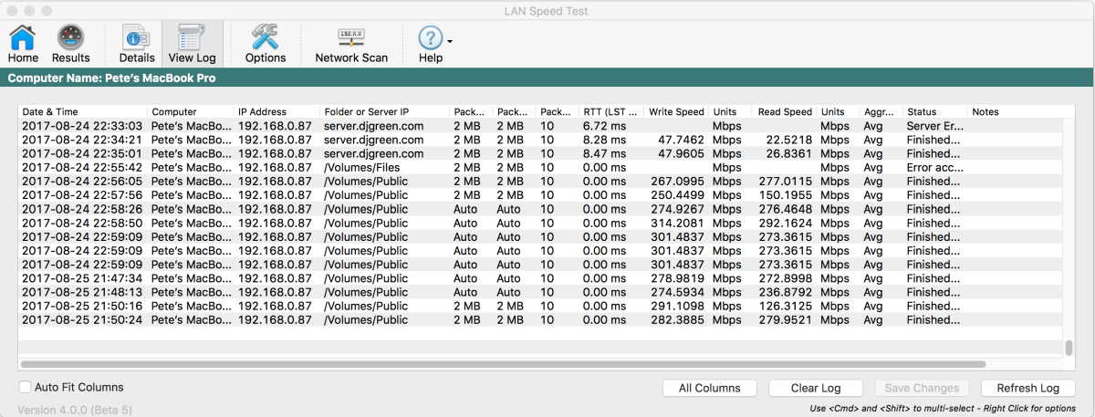 test internet speed for mac