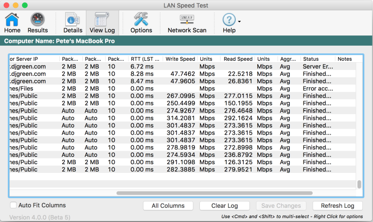 speedtest local server